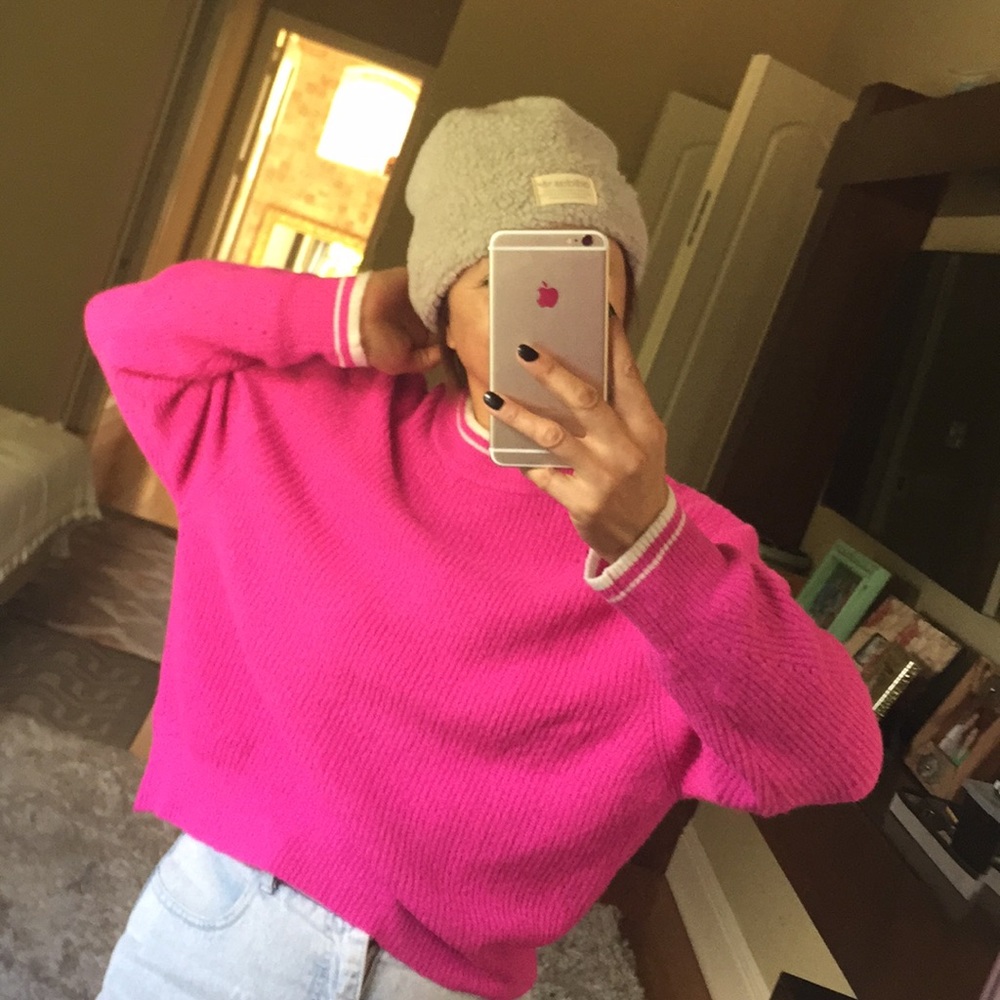 Hot pink J+L sweater top💖